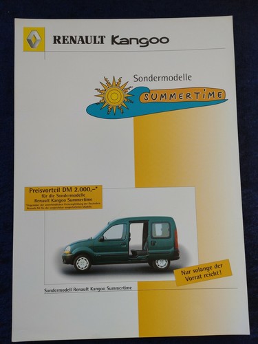 Renault kangoo sondermodelle - renault,
